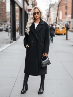Dámsky prechodný oversize kabát čierny FashionStreet NY0764z