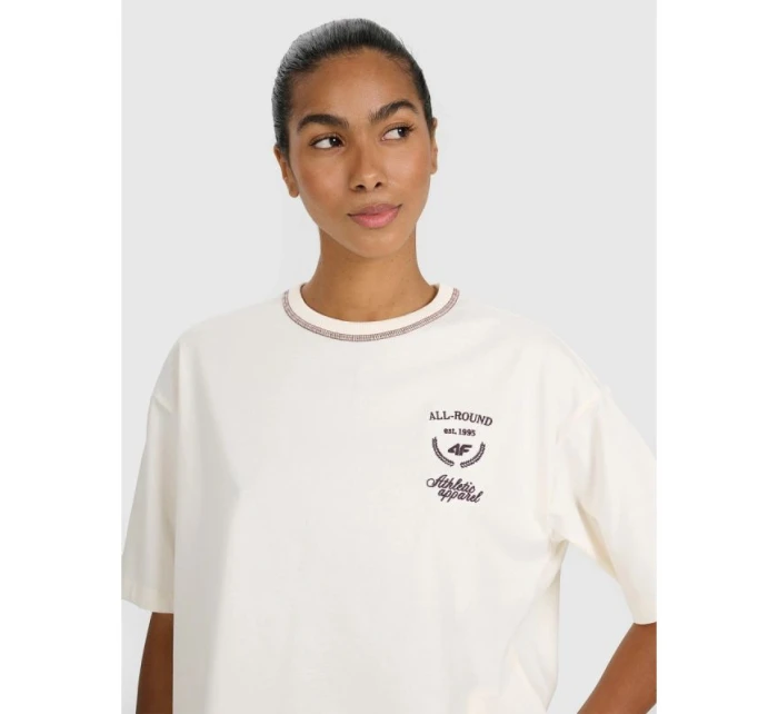Dámske tričko oversize s 4F 4FRSS25TTSHF2979-11S