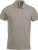 Clique Classic Lincoln S/S Pánske polo tričko z hrubej bavlny 67.8244 strieborné