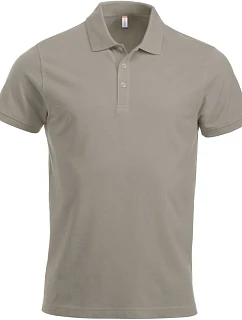 Clique Classic Lincoln S/S Pánske polo tričko z hrubej bavlny 67.8244 strieborné