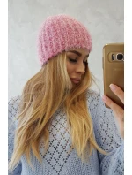 Dámska čiapka Cina K259 tmavo ružová