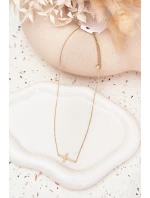 Náhrdelník S Křížkem Chirurgická Ocel Zlatý