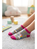 Dětské kotníkové ponožky model 22044995 šedé - Milena