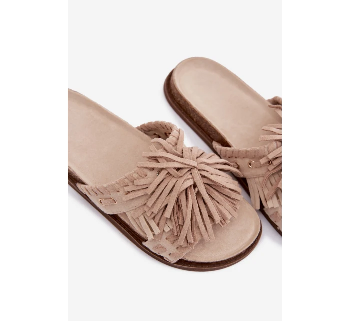 Dámské pantofle Béžové S model 21937747 - Boto