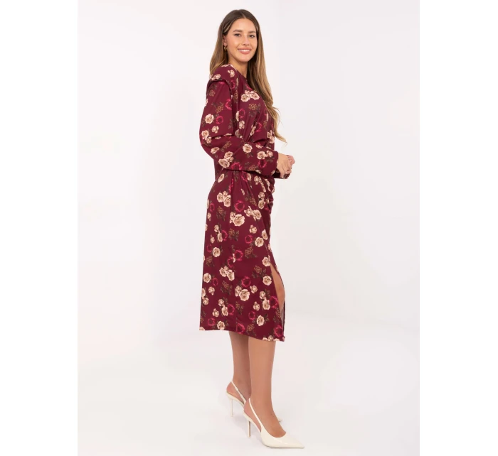 Šaty IT SK 20057 1.02 bordová Šaty IT SK 20057 1.02 bordová