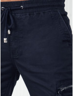 Pánske tmavomodré nákladné nohavice Dstreet UX4181