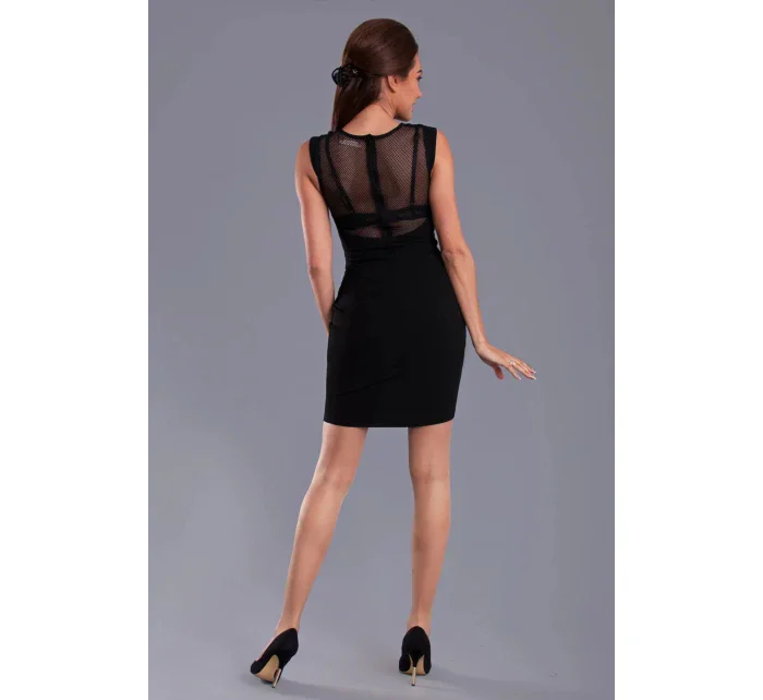 Dámské krátké šaty EMAMODA černé - Černá / L - EMAMODA