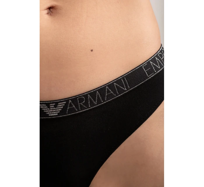 Dámske nohavičky 2PACK 163334 3F223 00020 čierne - Emporio Armani