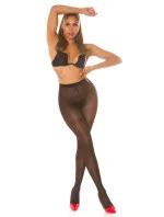 Dámské sexy punčochové kalhoty se vzorem černé - Koucla