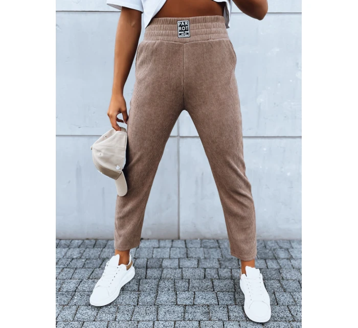 Dámske tepláky MOONLIGHT camel FashionStreet UY1642 Dámske tepláky MOONLIGHT camel FashionStreet UY1642