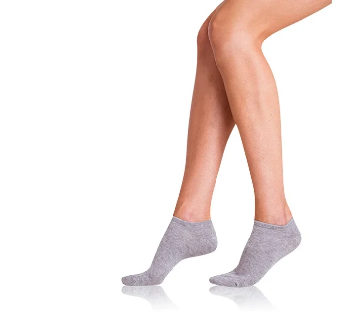 Dámske krátke ponožky 2 páry COTTON IN-SHOE SOCKS 2x - BELLINDA - šedá