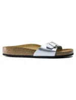 Dámske žabky Birkenstock Madrid Birko-Flor Silver regular wide (0040411) dámske Dámske žabky Birkenstock Madrid Birko-Flor Silver regular wide (0040411) dámske