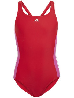 Dievčenské jednodielne plavky 3 Stripes Jr IC4727 - Adidas