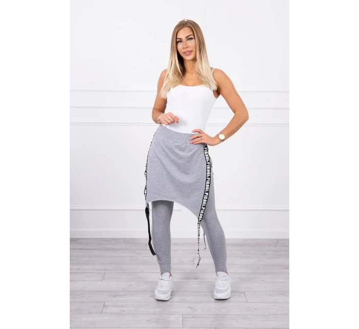 s nápisem šedý model 18743246 - K-Fashion
