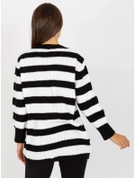 Dámsky sveter LC SW 8030 biely a čierny
