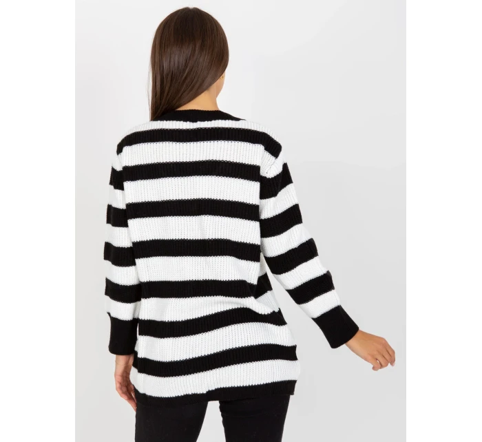 Dámsky sveter LC SW 8030 biely a čierny