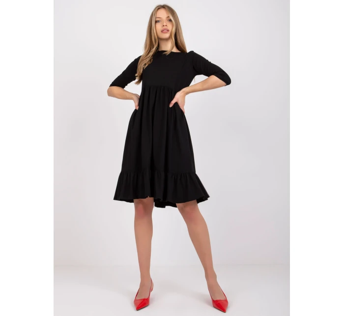 Šaty RV SK model 17047303 černá - FPrice Šaty RV SK model 17047303 černá - FPrice