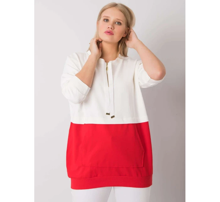 Tunika RV TU 6851.28 biele a červené Tunika RV TU 6851.28 biele a červené