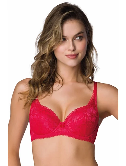 Dámská podprsenka Hannah model 22042919 Červená - Mat