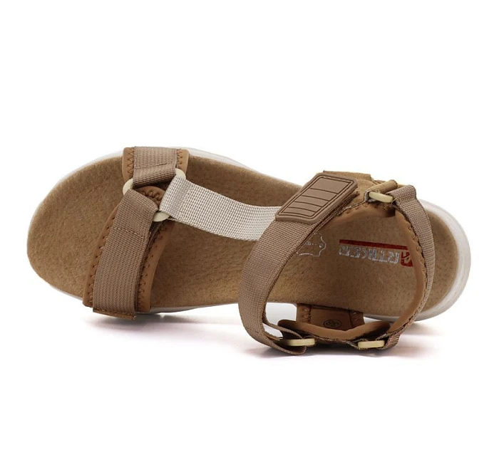 Dámské sportovní sandály na platformě camel model 22117045 - Artiker