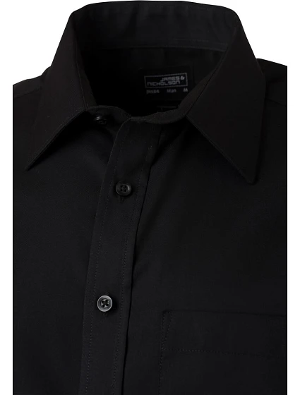 JN keprová košile s krátkým rukávem 02.0 black model 22488360 - Daiber JN keprová košile s krátkým rukávem 02.0 black model 22488360 - Daiber