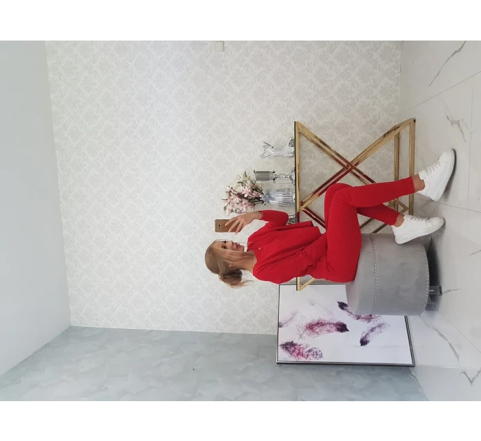 Červená tepláková súprava