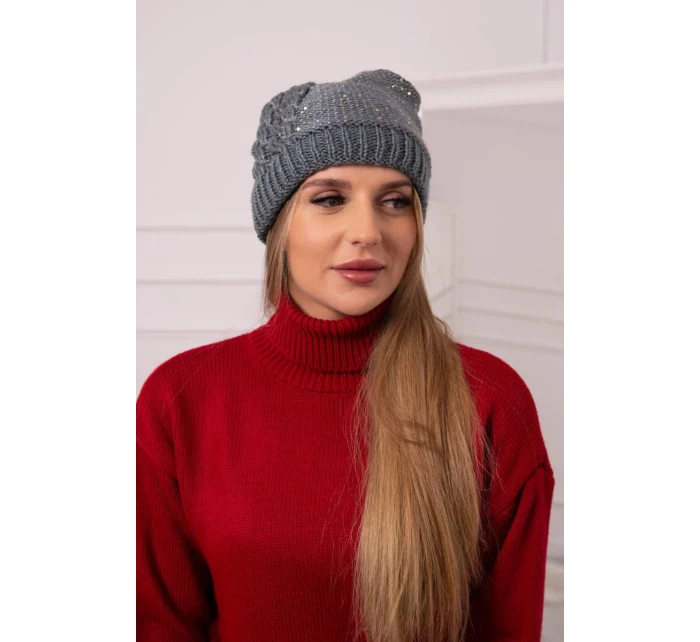 Dámska čiapka Amira K359 tmavo šedá