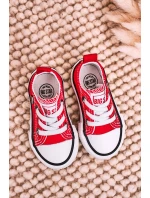 Dětské Klasické Tenisky Nízké BIG STAR model 21545379 červené - Big Star Shoes Dětské Klasické Tenisky Nízké BIG STAR model 21545379 červené - Big Star Shoes