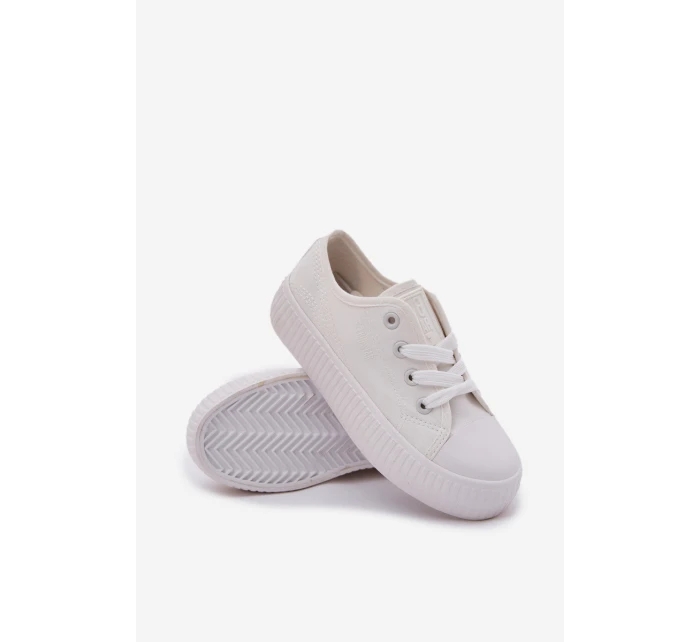 Trampki Dziecięce Sznurowane Big Star RR374009 Białe