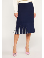 Monnari Midi sukňa Dámska sukňa so stockami Navy Blue