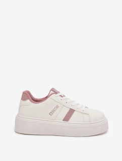 Dámske tenisky na platforme Big Star - biele