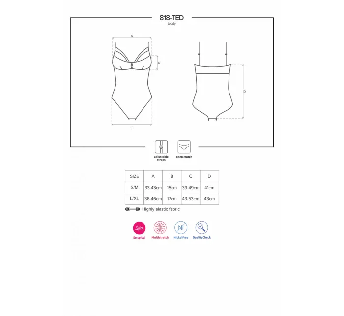 Body 818-TED teddy - Obsessive