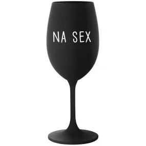 NA model 20243141 černá sklenice na víno 350 ml - Giftela