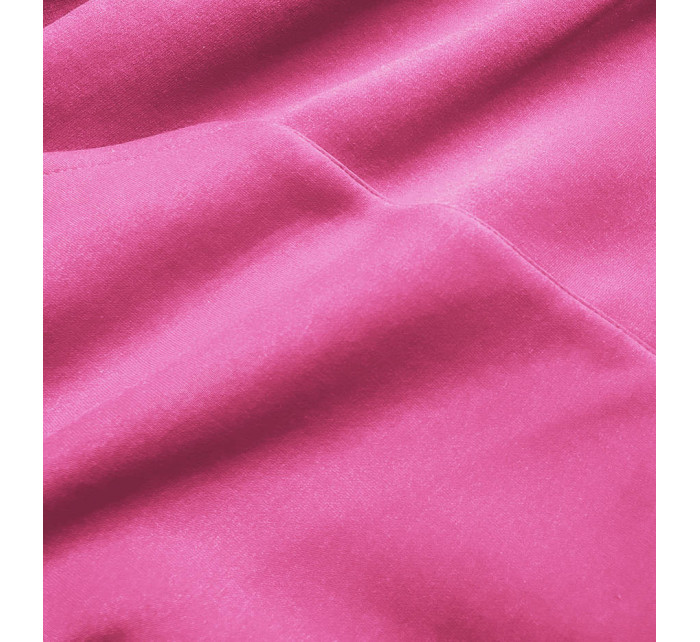 Ružová dámska dlhá mikina (749ART)