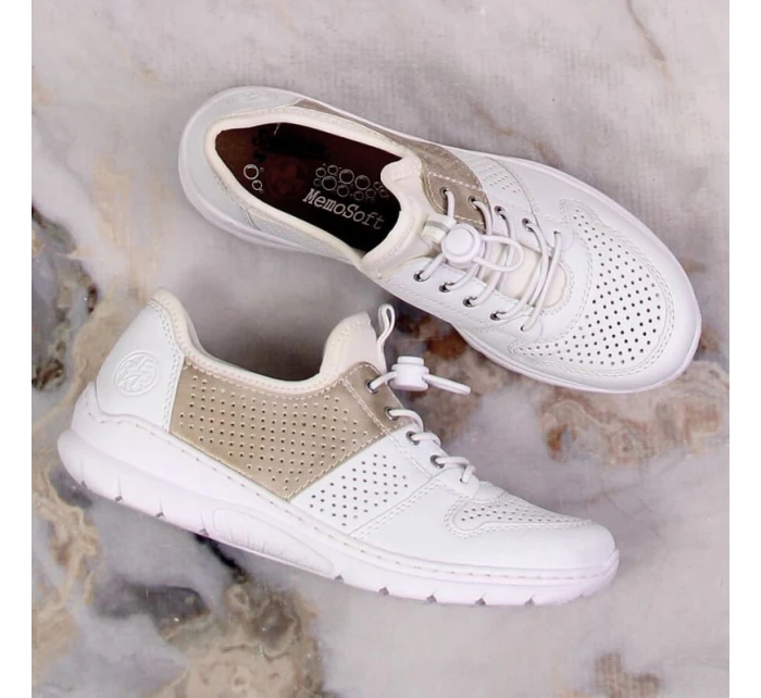 Pohodlná poltopánka Rieker W L3254-80 biela