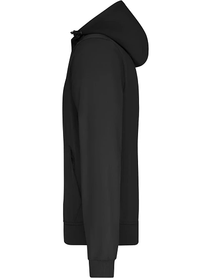 JN 1146 Pánská 2vrstvá softshellová bunda s kapucí model 22530566 black/black - Daiber JN 1146 Pánská 2vrstvá softshellová bunda s kapucí model 22530566 black/black - Daiber