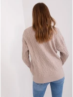 Sweter AT SW model 18884796 beżowy - FPrice Sweter AT SW model 18884796 beżowy - FPrice