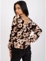 Blúzka DHJ BZ 6550 1.29P čierna a béžová