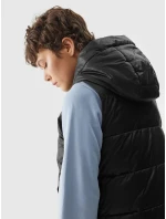 Dámská péřová vesta s výplní ze model 20437789 peří černá - 4F Dámská péřová vesta s výplní ze model 20437789 peří černá - 4F