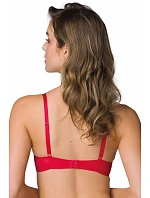Dámská podprsenka Hannah model 22042919 Červená - Mat