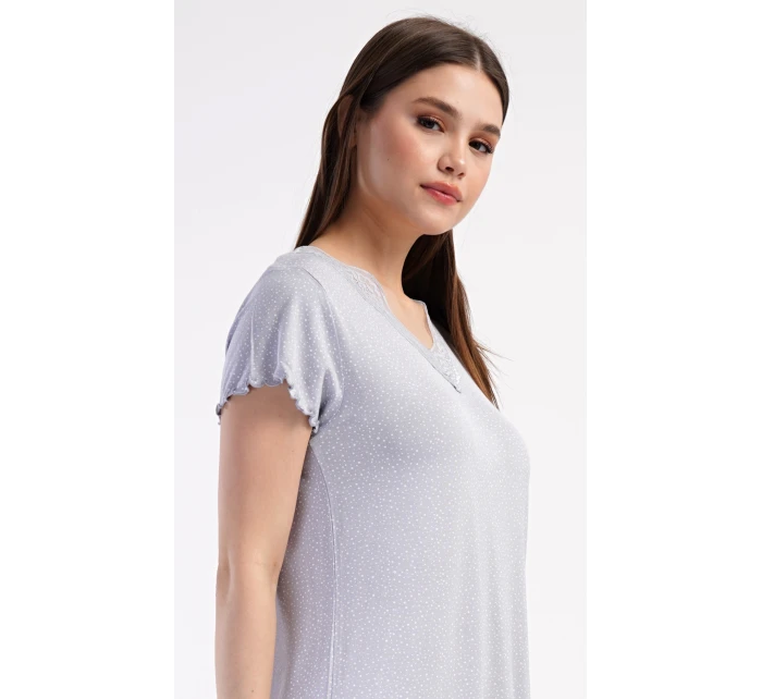 Dámska nočná košeľa s krátkym rukávom Snowflake
