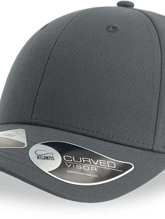 6 panelová baseballová kšiltovka dark grey model 22479159 - Atlantis Headwear