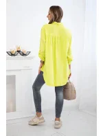 Bavlněná mušelínová košile kiwi