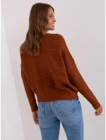 Sweter AT SW model 18895614 brązowy - FPrice Sweter AT SW model 18895614 brązowy - FPrice