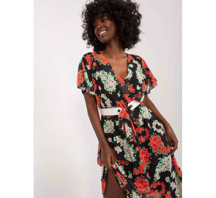 DHJ SK 17258 Šaty.01 čierna a červená DHJ SK 17258 Šaty.01 čierna a červená