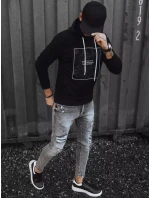 Pánská černá mikina model 21966823 - Dstreet Pánská černá mikina model 21966823 - Dstreet