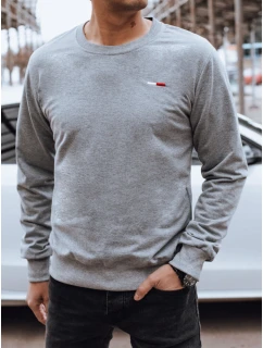 Pánská šedá mikina bez kapuce Dstreet model 21976940 - FashionStreet