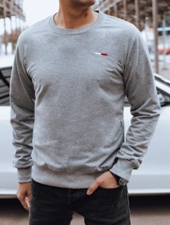 Pánská šedá mikina bez kapuce Dstreet model 21976940 - FashionStreet