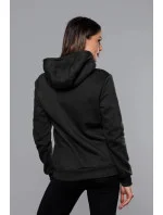 Černá dámská tepláková mikina model 16150172 - J.STYLE Černá dámská tepláková mikina model 16150172 - J.STYLE