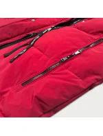 zimowa kurtka damska na  bordowa model 21247911 - LHD